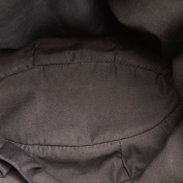 グッチ GGキャンバス アビー ハンドバッグ トートバッグ 211982 ブラック キャンバス レザー レディース GUCCI 【中古】