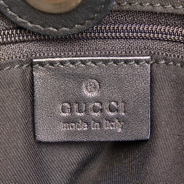 グッチ GGキャンバス アビー ハンドバッグ トートバッグ 211982 ブラック キャンバス レザー レディース GUCCI 【中古】