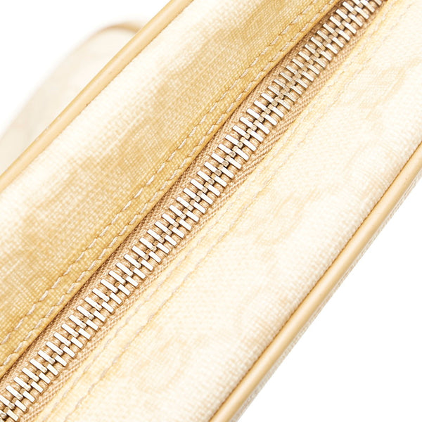 グッチ GGスプリーム 233268 アイボリー ベージュ PVC レザー 斜め掛け ショルダーバッグ レディース GUCCI 【中古】