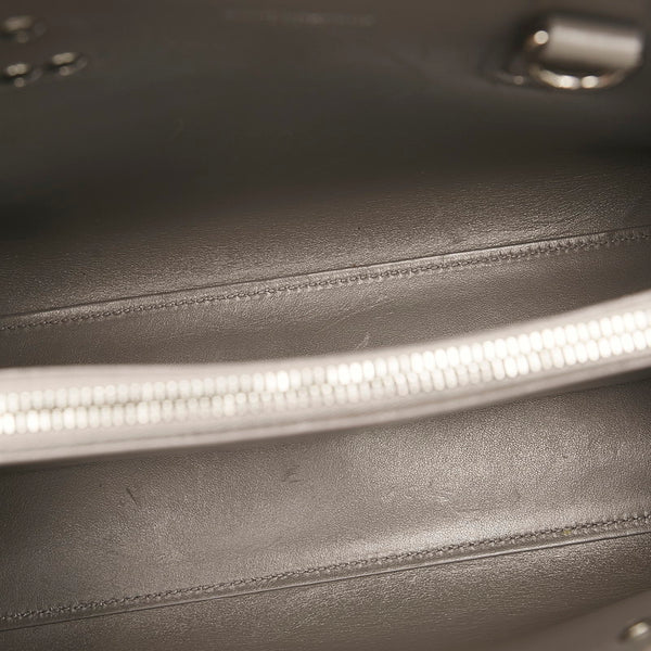 サンローラン サックドジュール ハンドバッグ 421863 グレー レザー レディース SAINT LAURENT 【中古】