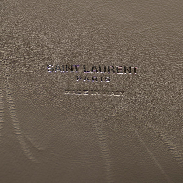 サンローラン サックドジュール ハンドバッグ 421863 グレー レザー レディース SAINT LAURENT 【中古】