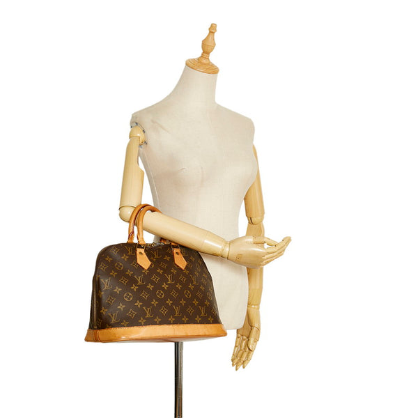 ルイ ヴィトン モノグラム アルマPM ハンドバッグ M51130 ブラウン PVC レザー レディース LOUIS VUITTON 【中古】