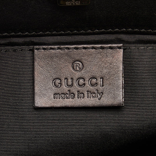 グッチ GGキャンバス ハンドバッグ 36172 ブラック キャンバス レザー レディース GUCCI 【中古】