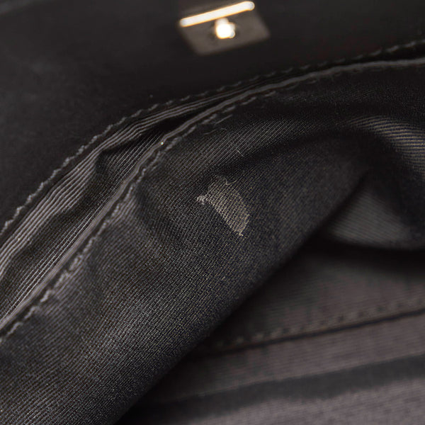 グッチ GGキャンバス ハンドバッグ 36172 ブラック キャンバス レザー レディース GUCCI 【中古】