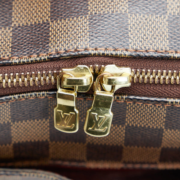 ルイ ヴィトン ダミエ ベレムMM ハンドバッグ N51174 ブラウン PVC レザー レディース LOUIS VUITTON 【中古】