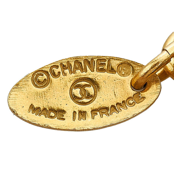 シャネル ヴィンテージ ココマーク マトラッセ ネックレス ゴールド メッキ レディース CHANEL 【中古】