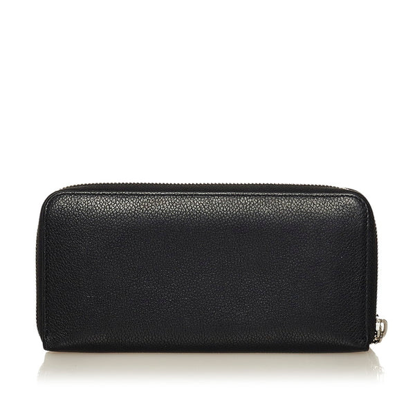 サンローラン ラウンドファスナー 長財布 414680 ブラック レザー レディース SAINT LAURENT 【中古】