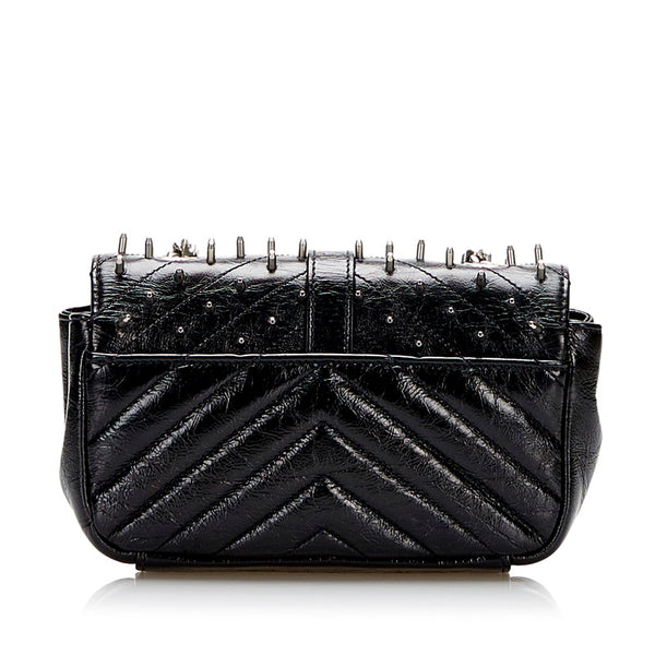 サンローラン ベイビー チャイ チェーン ショルダーバッグ ブラック レザー レディース SAINT LAURENT 【中古】