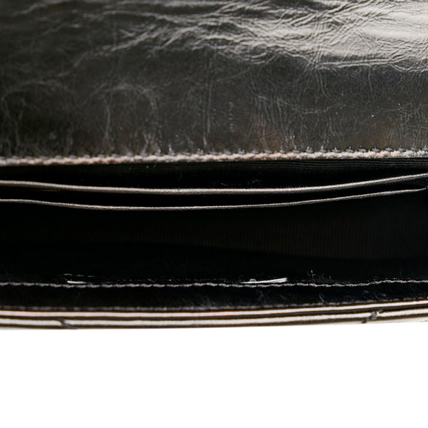 サンローラン ベイビー チャイ チェーン ショルダーバッグ ブラック レザー レディース SAINT LAURENT 【中古】