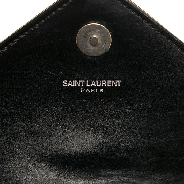 サンローラン ベイビー チャイ チェーン ショルダーバッグ ブラック レザー レディース SAINT LAURENT 【中古】
