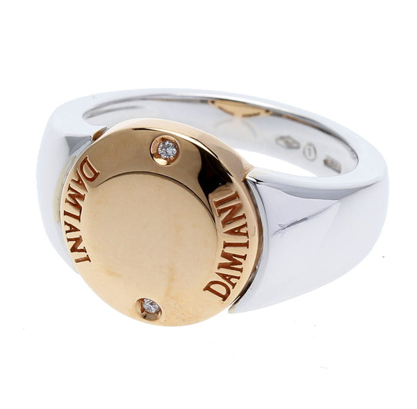 ダミアーニ K18WG ホワイトゴールド 750 ダイヤ リング 指輪 レディース Damiani 14号 中古