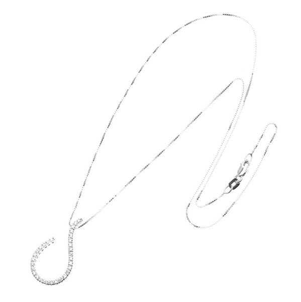 フォリフォリ K18WG ホワイトゴールド ダイヤ ネックレス レディース Folli Follie 中古