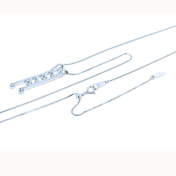 K18WG ホワイトゴールド ダイヤ0.60ct ネックレス レディース 【中古】
