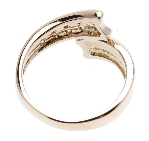 K18ピンクゴールド ダイヤ0.15ct リング 指輪  5.5号 中古