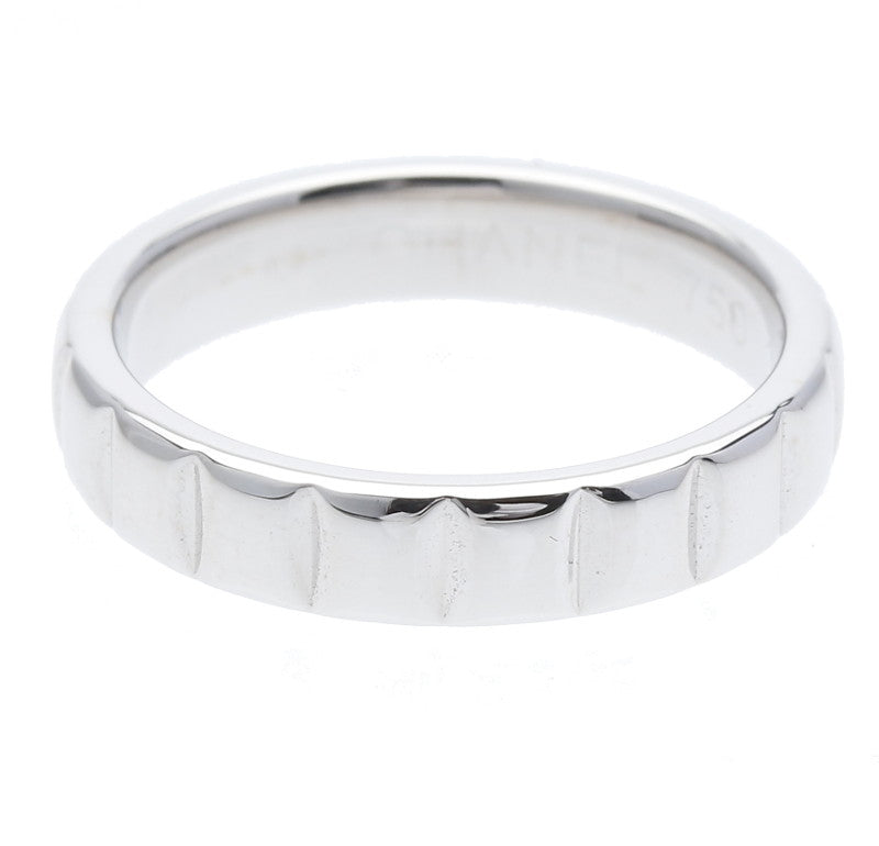 シャネル K18WG ホワイトゴールド 750 リング 指輪 レディース CHANEL 7号 中古