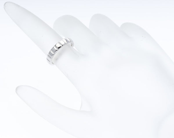 シャネル K18WG ホワイトゴールド 750 リング 指輪 レディース CHANEL 7号 中古