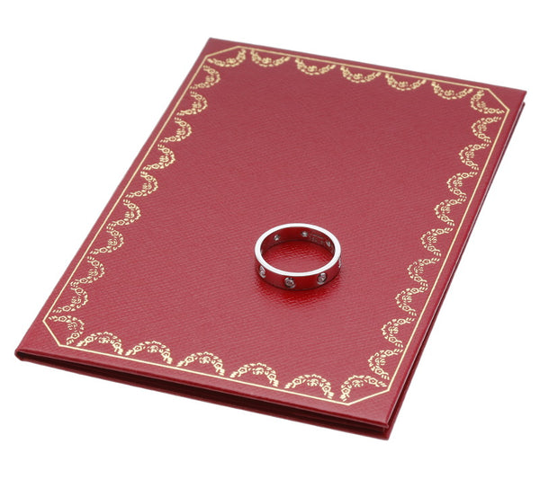 カルティエ K18WG ホワイトゴールド 750 リング 指輪 レディース CARTIER 11号 中古