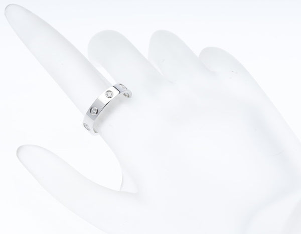 カルティエ K18WG ホワイトゴールド 750 リング 指輪 レディース CARTIER 11号 中古