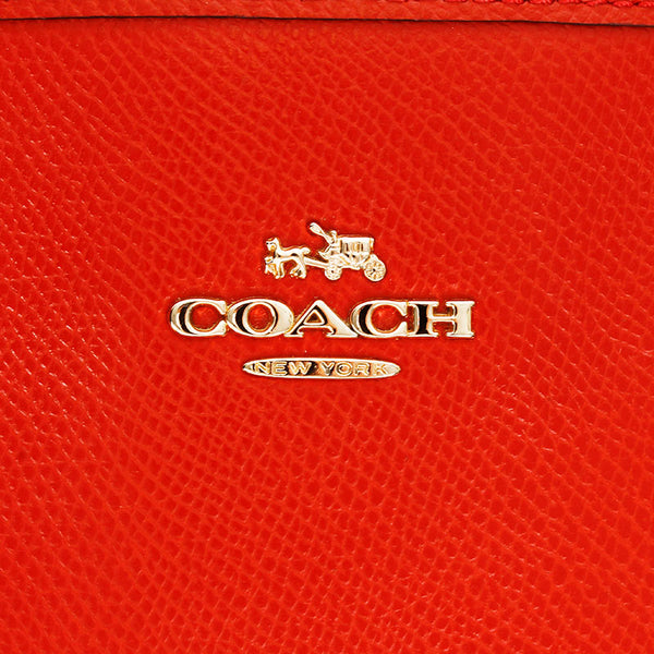 コーチ F36632 レッド オレンジ レザー トートバッグ レディース COACH 【中古】