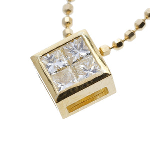K18YG イエローゴールド ダイヤ0.80ct ネックレス レディース 中古