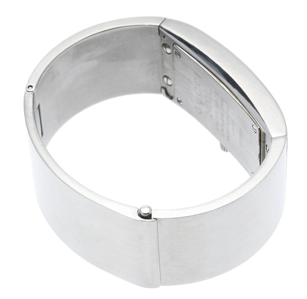 グッチ 2400L シルバー ステンレス 腕時計 レディース GUCCI クオーツ ブラック文字盤文字盤 【中古】