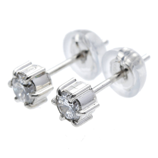 Pt900 プラチナ ダイヤ0.17ct ダイヤ0.16ct ピアス レディース 中古