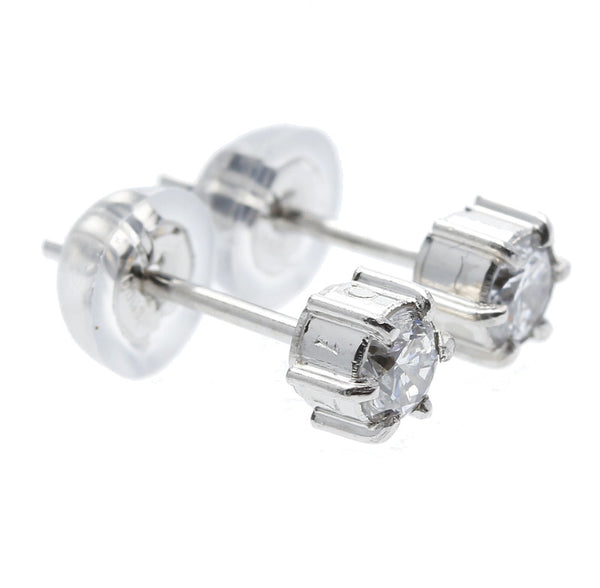 Pt900 プラチナ ダイヤ0.17ct ダイヤ0.16ct ピアス レディース 中古