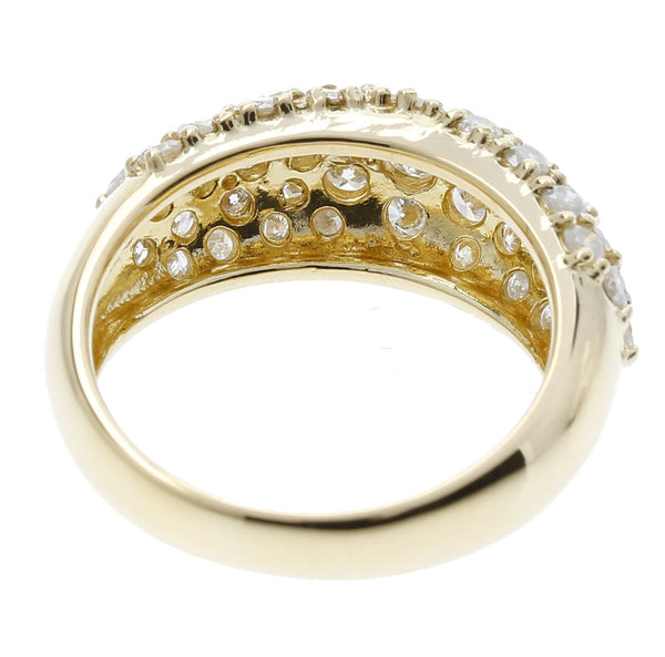 K18YG イエローゴールド ダイヤ1.50ct リング 指輪 レディース 11号 【中古】