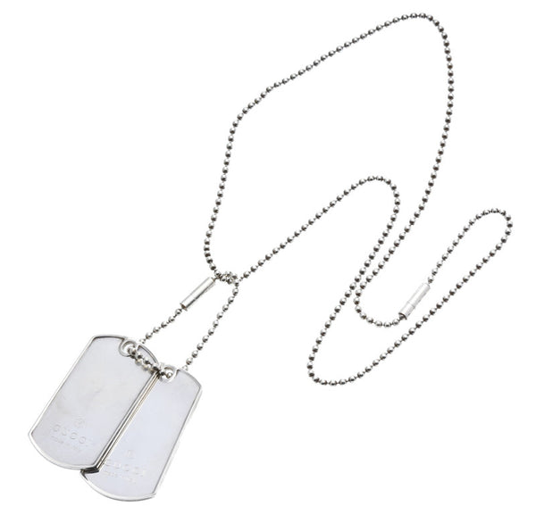 グッチ シルバー SV925 シルバー プレート ネックレス ユニセックス GUCCI 中古