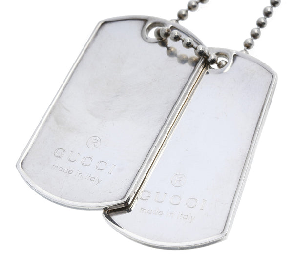 グッチ シルバー SV925 シルバー プレート ネックレス ユニセックス GUCCI 中古