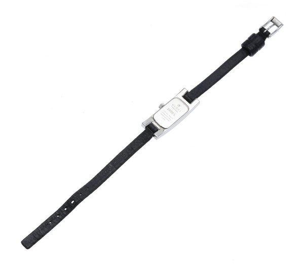 グッチ 3900L シルバー ステンレススチール 腕時計 レディース GUCCI クオーツ ブラック文字盤文字盤 【中古】