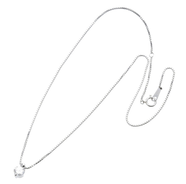 Pt900 プラチナ Pt850 プラチナ ダイヤ0.706ct ネックレス レディース 中古