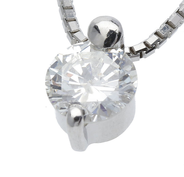 Pt900 プラチナ Pt850 プラチナ ダイヤ0.706ct ネックレス レディース 中古