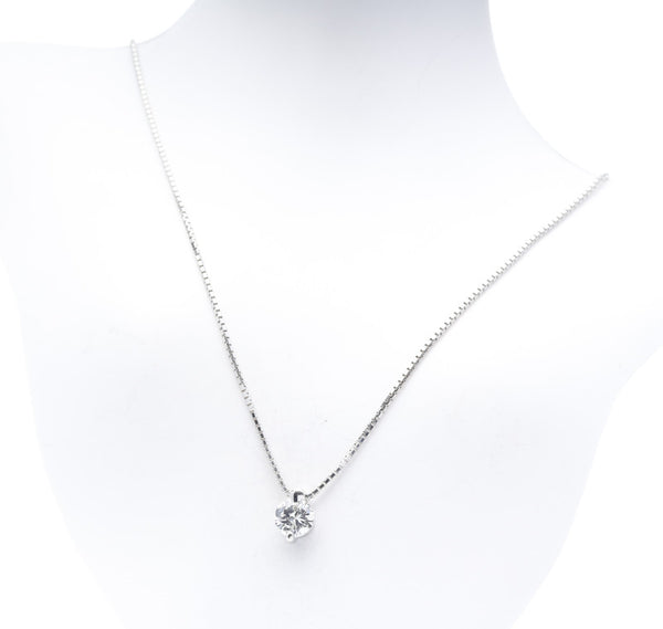 Pt900 プラチナ Pt850 プラチナ ダイヤ0.706ct ネックレス レディース 中古