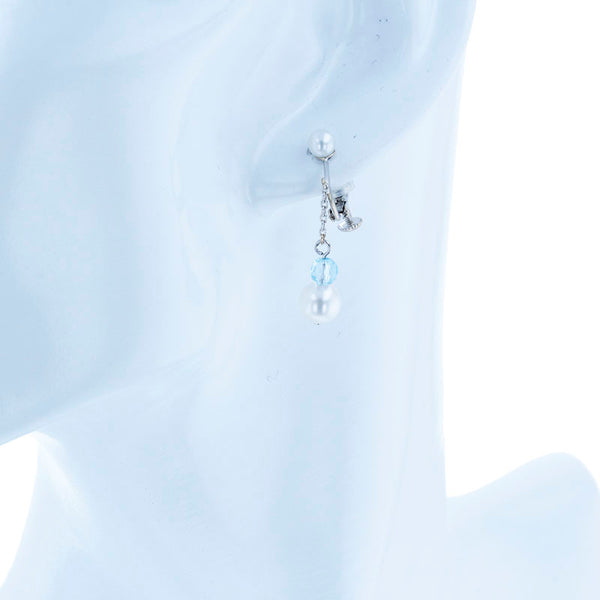 タサキ K18WG ホワイトゴールド パール6.8mm パール4.5mm イヤリング レディース TASAKI 【中古】