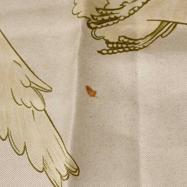 エルメス カレ90 OISEAUX MIGRATEURS 渡り鳥 モスグリーン シルク スカーフ レディース HERMES 【中古】