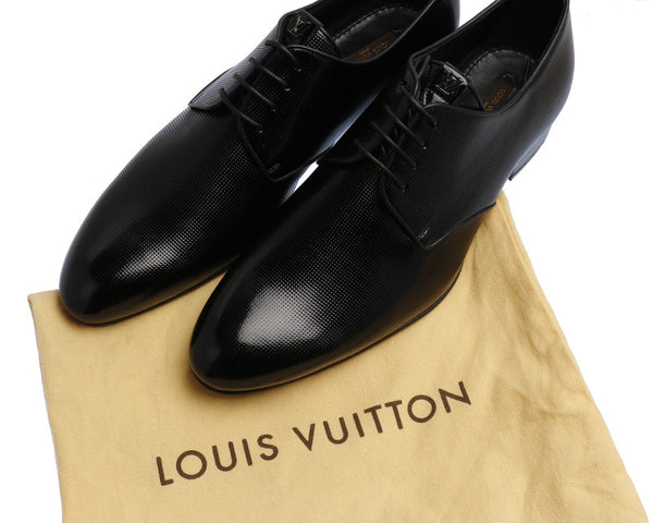 ルイ ヴィトン ブラック 黒 エナメル ドレスシューズ メンズ LOUIS VUITTON 中古