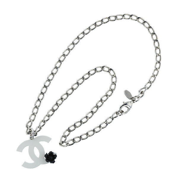 シャネル メタル ココマーク  フラワー ネックレス レディース CHANEL 中古