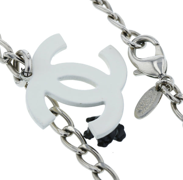 シャネル メタル ココマーク  フラワー ネックレス レディース CHANEL 中古