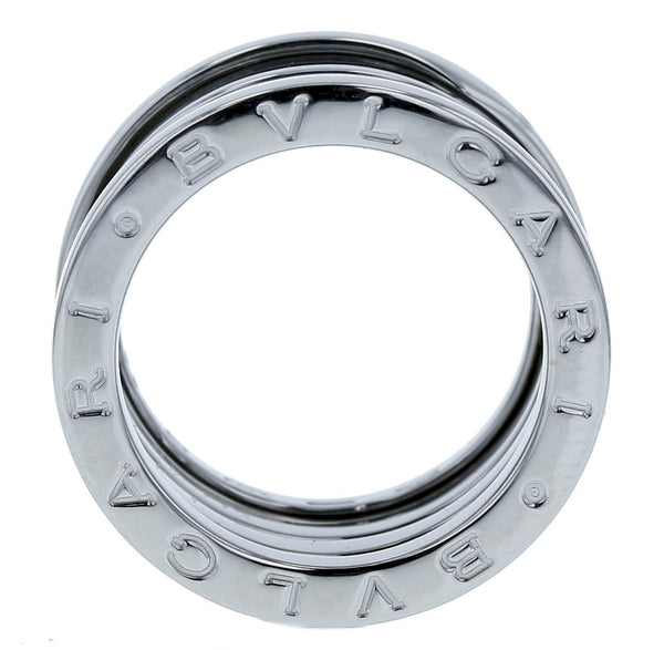 ブルガリ ビーゼロワン 5バンド K18WG ホワイトゴールド リング 指輪  BVLGARI 9号 中古