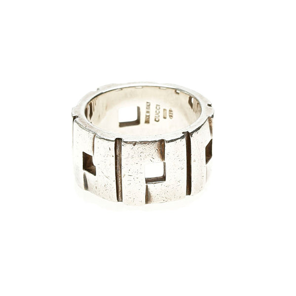 グッチ SV925 シルバー モダニスト リング 指輪 メンズ GUCCI 18号 【中古】