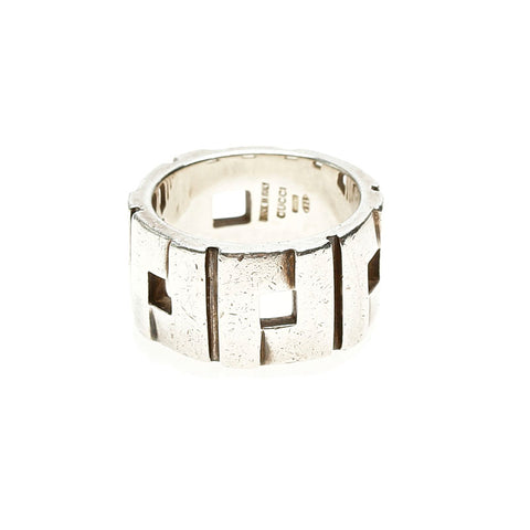 グッチ SV925 シルバー モダニスト リング 指輪 メンズ GUCCI 18号 【中古】