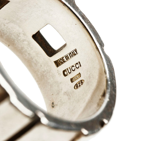 グッチ SV925 シルバー モダニスト リング 指輪 メンズ GUCCI 18号 【中古】