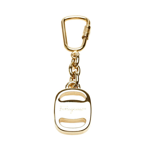 サルヴァトーレフェラガモ ヴァラ ゴールド 真鍮 キーホルダー レディース Salvatore Ferragamo 【中古】