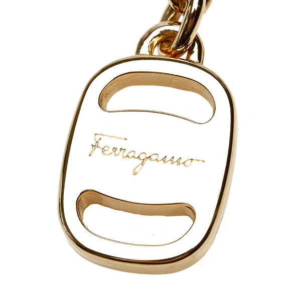 サルヴァトーレフェラガモ ヴァラ ゴールド 真鍮 キーホルダー レディース Salvatore Ferragamo 【中古】