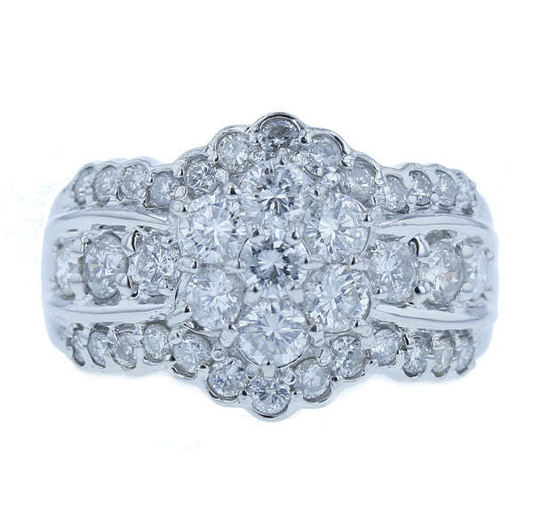 Pt900 プラチナ ダイヤ2.00ct リング 指輪  14号 中古