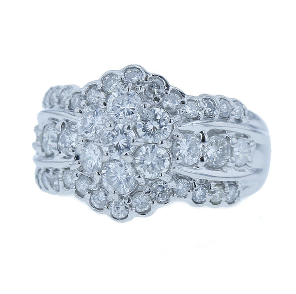 Pt900 プラチナ ダイヤ2.00ct リング 指輪  14号 中古