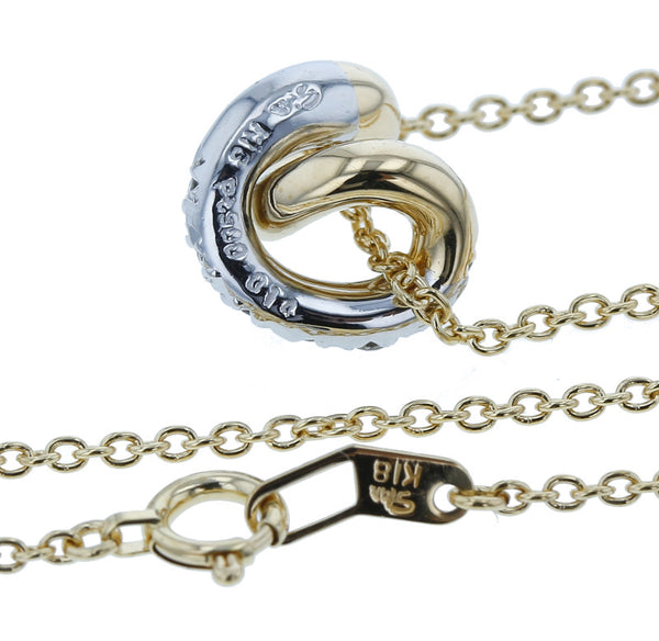 スタージュエリー Pt900 プラチナ ダイヤ0.14ct ネックレス レディース STAR JEWELRY 中古