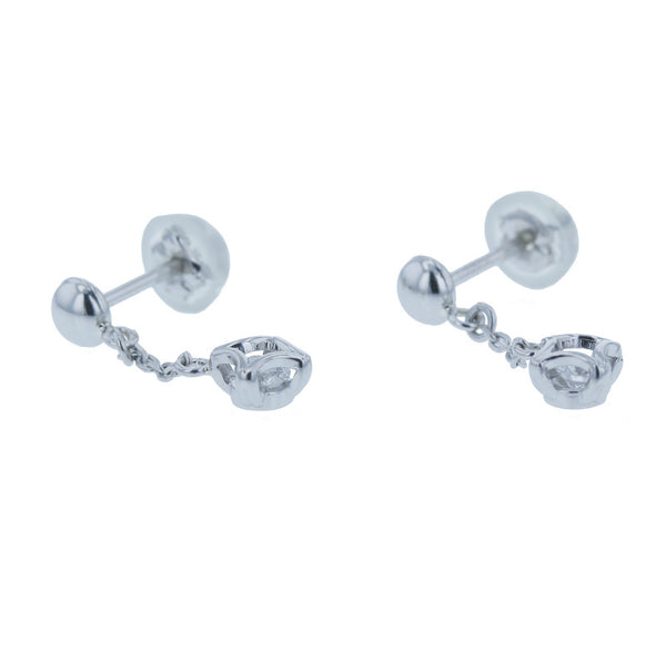 Pt900 プラチナ ダイヤ0.095ct ダイヤ0.094ct ピアス レディース 【中古】