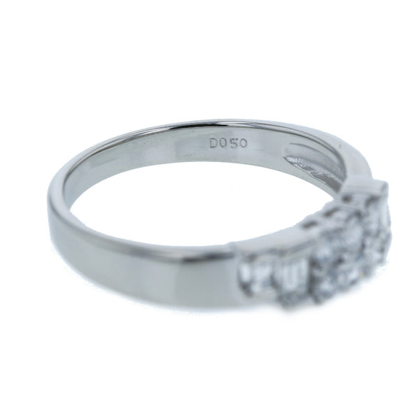 Pt900 プラチナ ダイヤ0.50ct リング 指輪 レディース 14号 中古